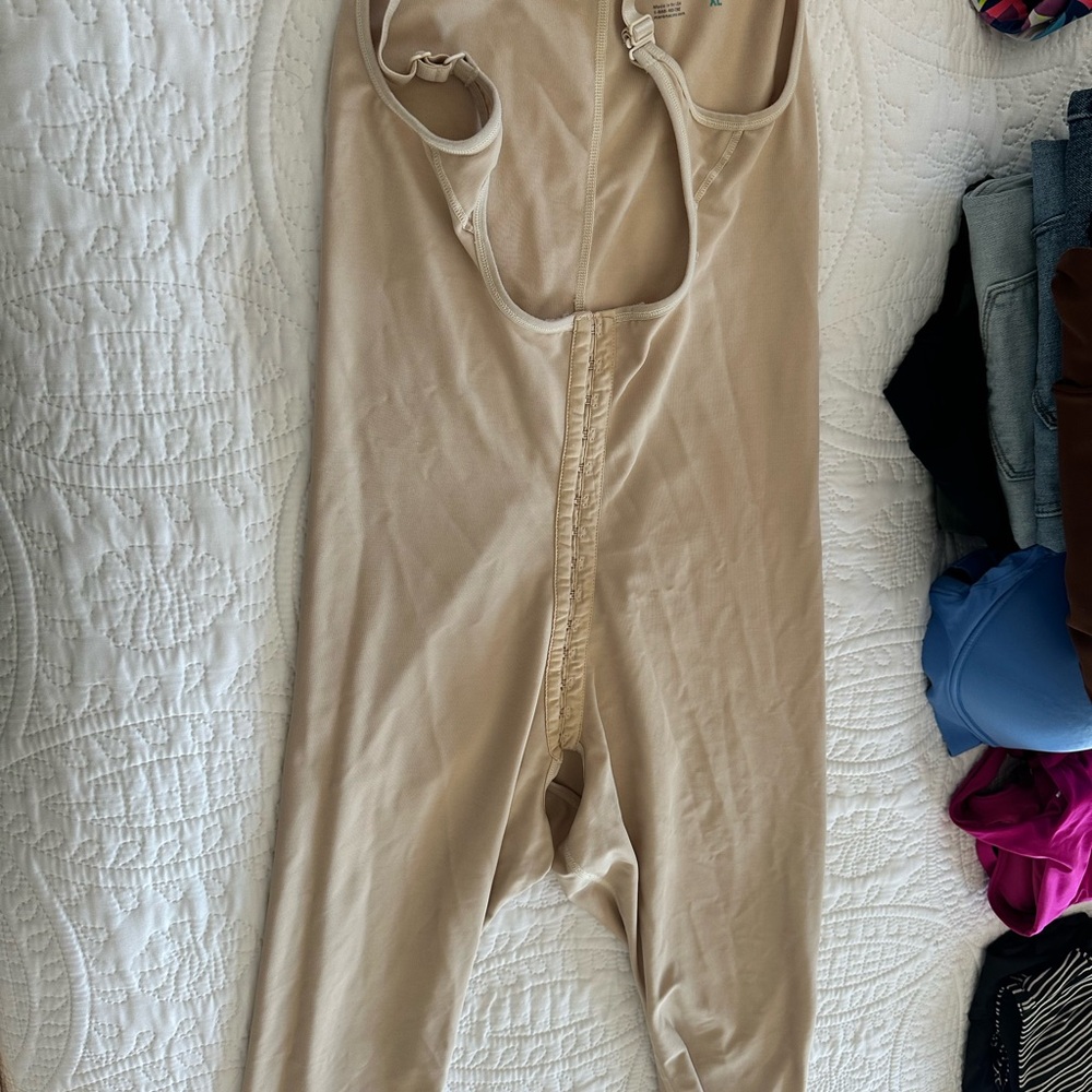 Tan Full-Body Shapewear with Leg Coverage